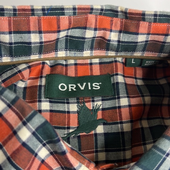 EUC Orvis Men’s Button Up Long Sleeve Casual Plaid Shirt - Picture 2 of 7